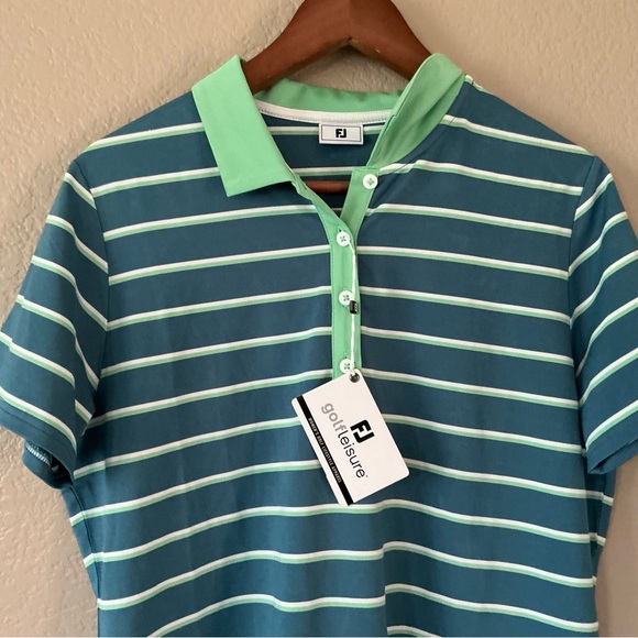 FOOTJOY NEW with tags LOGO WOMENS POLO Size Large - Picture 2 of 9